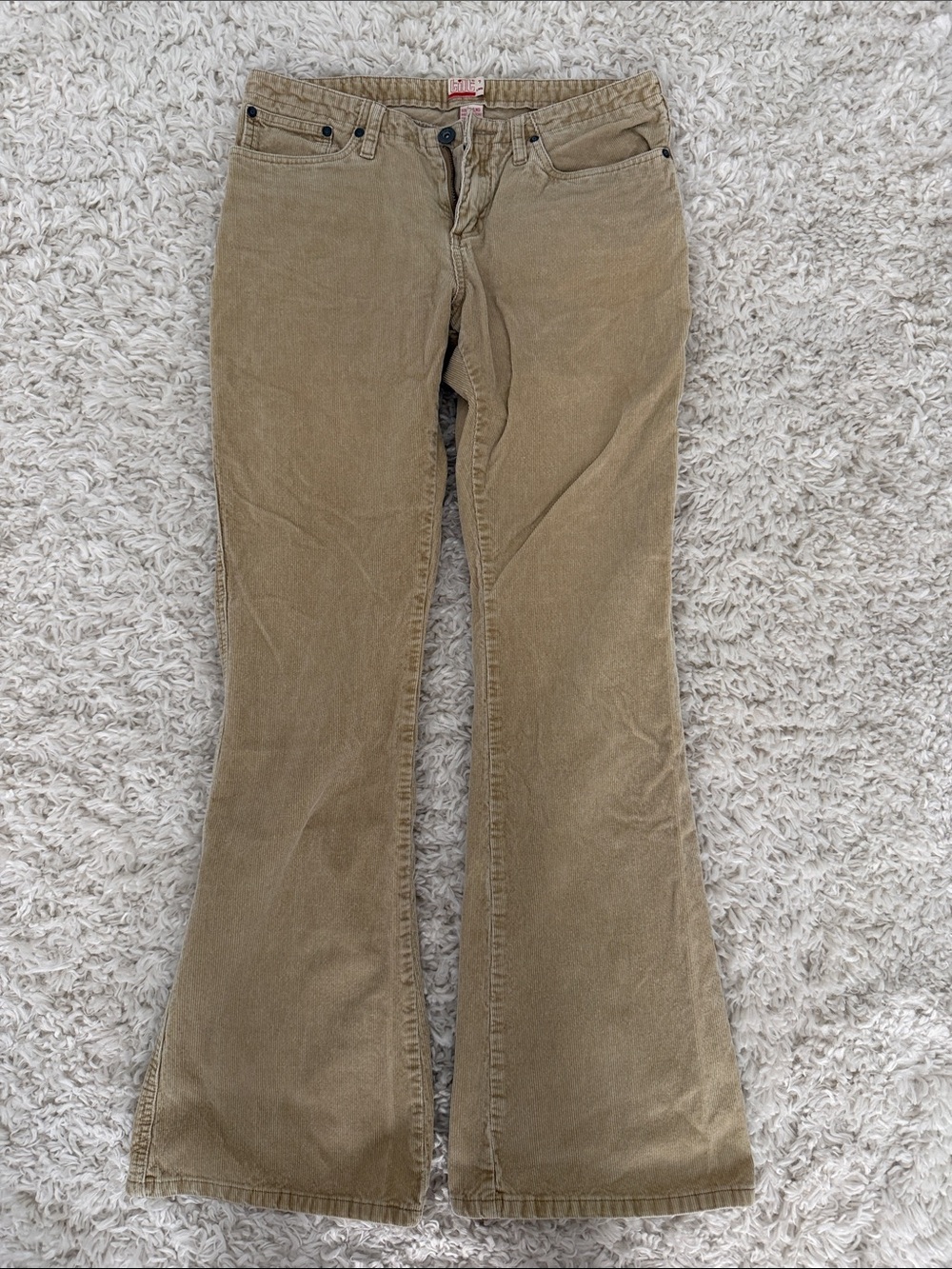 TILT Women's Corduroy Bootcut Pants in Tan